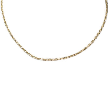 Tweedehands ketting van 750 geelgoud met maritieme schakels, 40,5 cm