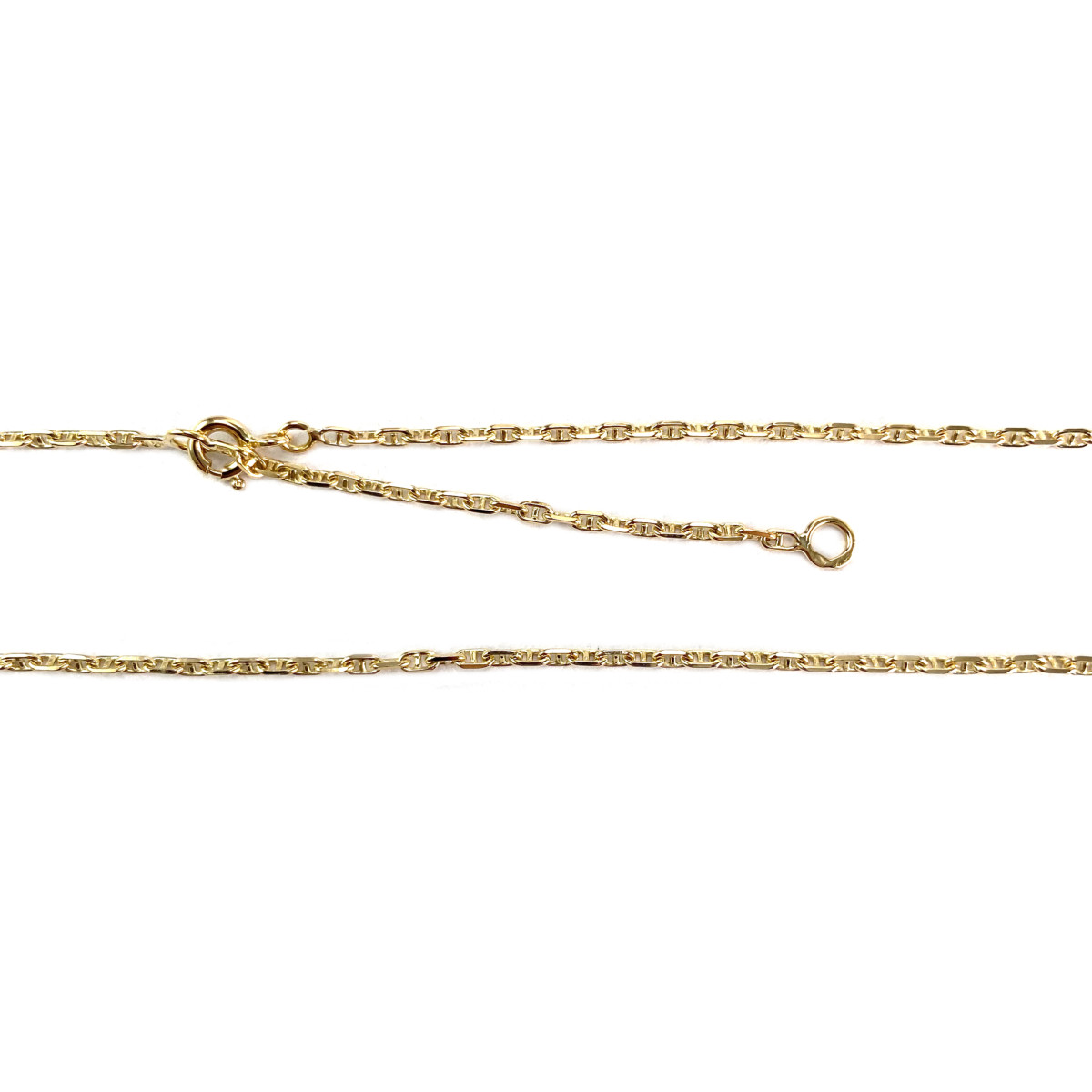 Chaîne d'occasion or 750 jaune maille marine - vue 3