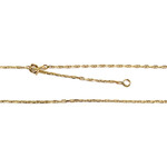 Chaîne d'occasion or 750 jaune maille marine - vue 3