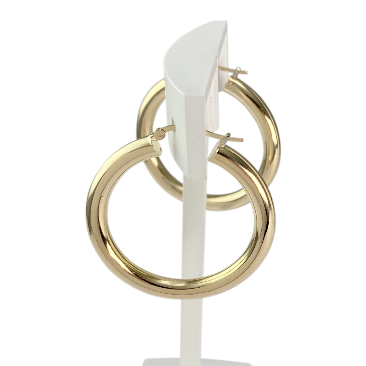 Créoles d'occasion or 750 jaune - vue 2