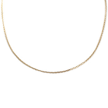 Used 750 yellow gold chain, 40 cm, forcat link