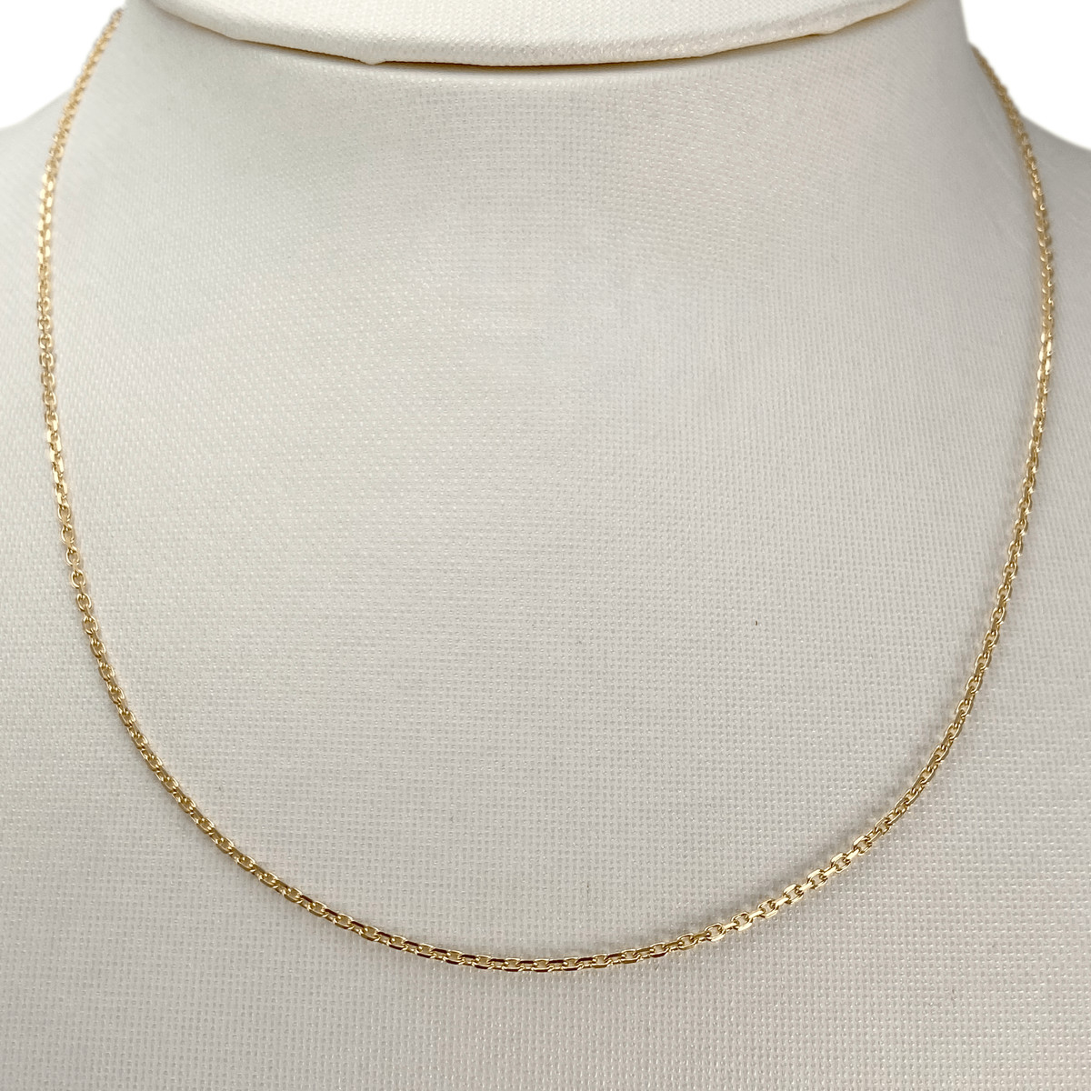 Tweedehands gouden ketting 750 geel gaas forcat - bekijk 2