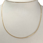 Chaîne d'occasion or 750 jaune maille forcat - vue 2