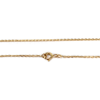 Used 750 yellow gold chain, 40 cm, forcat link