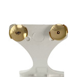 Pre-owned 14K yellow gold diamond earrings - view 3