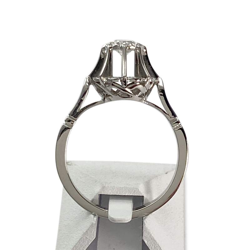 Bague d'occasion or 750 blanc diamant - vue 3