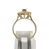 Bague d'occasion or 750 jaune saphir zirconias - vue V3