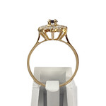 Bague d'occasion or 750 jaune saphir zirconias - vue 3