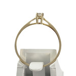 Solitaire d'occasion or 375 jaune diamant - vue 3