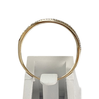 Bague d'occasion  or 375 2 tons diamants