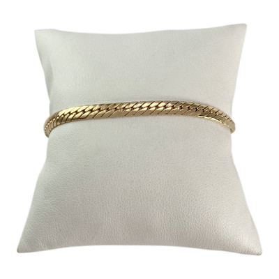 Bracelet d'occasion or 750 jaune maille anglaise - vue 1