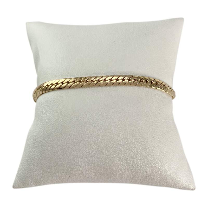 Bracelet d'occasion or 750 jaune maille anglaise - vue 1