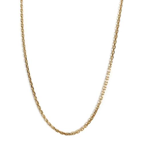 Chaîne d'occasion or 750 jaune maille forcat 63 cm