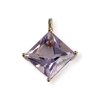 Pendentif d'occasion or 750 jaune améthyste