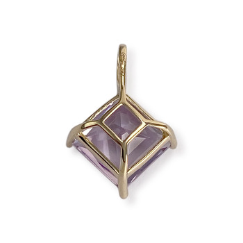 Pendentif d'occasion or 750 jaune améthyste