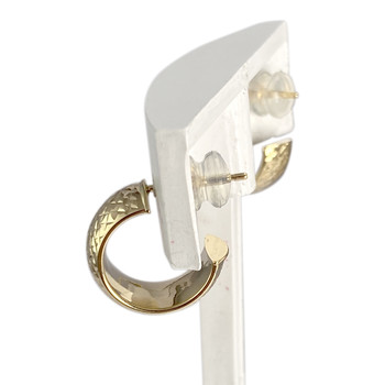 Tweedehands oorbellen in 750 geel goud