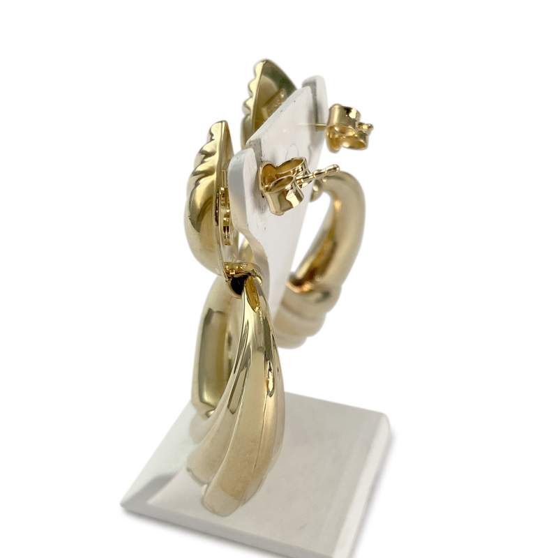 Boucles d'oreilles d'occasion or 750 jaune - vue 2