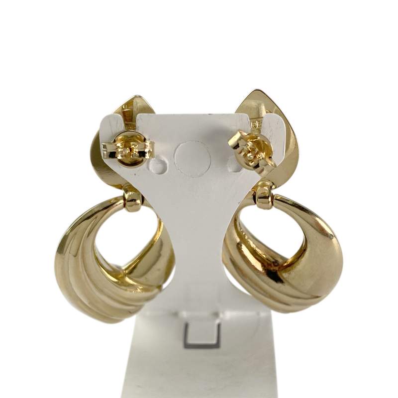 Boucles d'oreilles d'occasion or 750 jaune - vue 3
