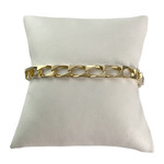 Bracelet d'occasion or 750 jaune maille cheval - vue 1