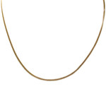 Chaîne d'occasion or 750 jaune maille gourmette 42 cm - vue 1