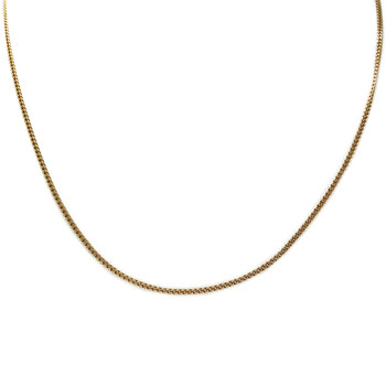 Secondhand gold chain 750 yellow chainmail 42 cm