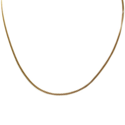 Chaîne d'occasion or 750 jaune maille gourmette 42 cm