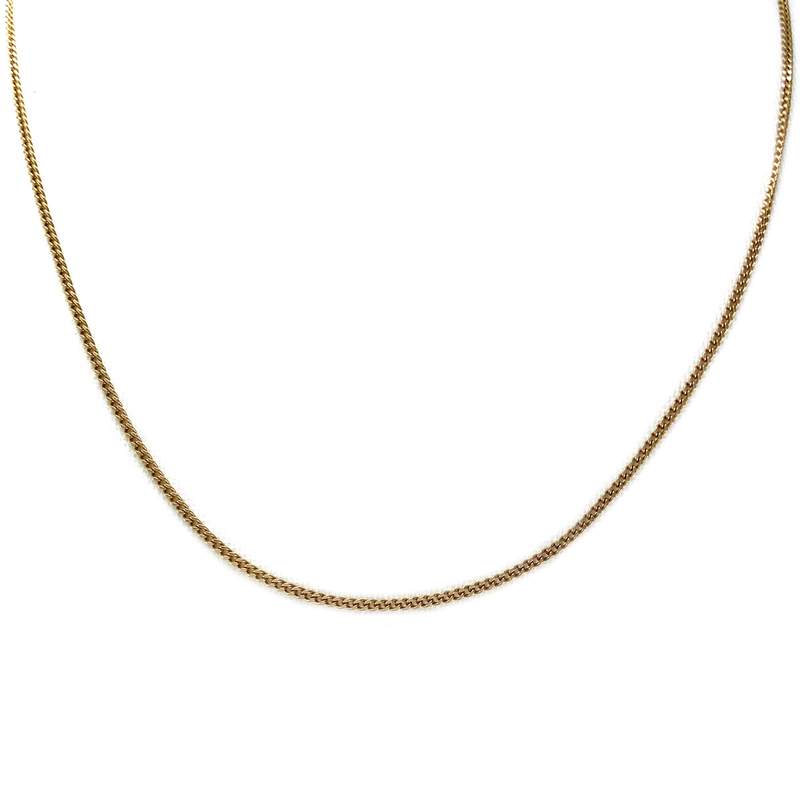 Chaîne d'occasion or 750 jaune maille gourmette 42 cm - vue 1