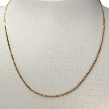 Secondhand gold chain 750 yellow chainmail 42 cm