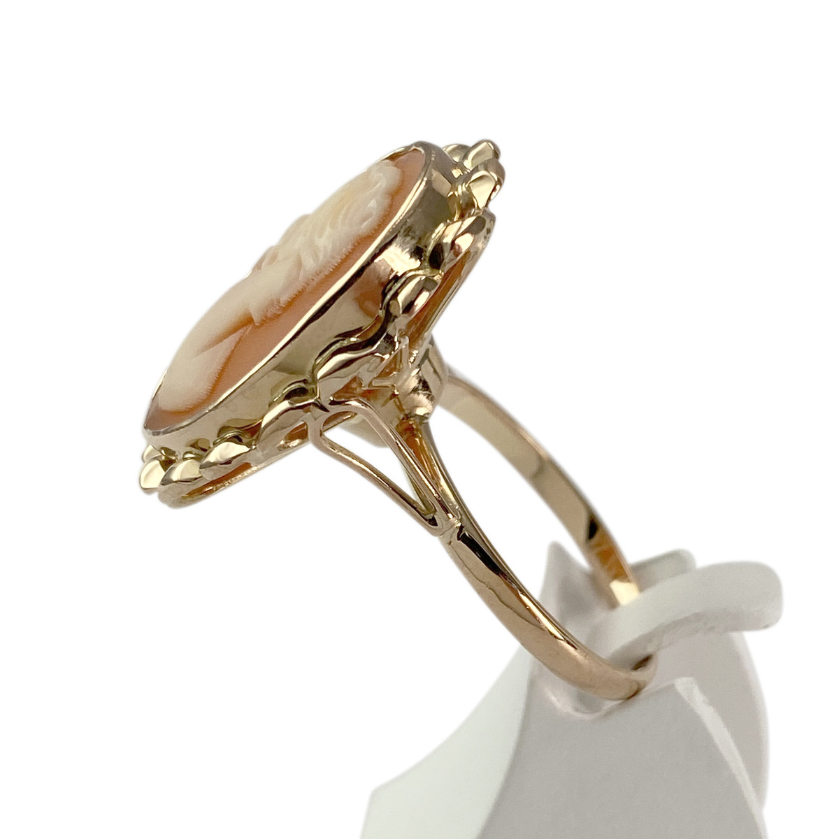 Bague d'occasion or 750 jaune camee - vue 2