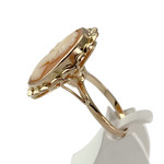 Bague d'occasion or 750 jaune camee - vue 2
