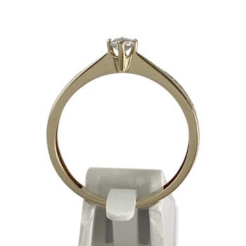 Bague d'occasion or 375 jaunezirconias