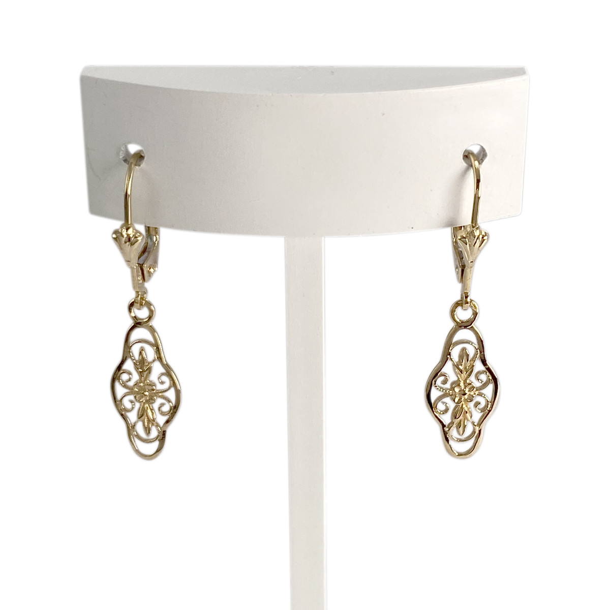 Boucles d'oreilles d'occasion or 750 jaune