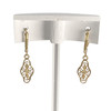 Boucles d'oreilles d'occasion or 750 jaune - vue V3