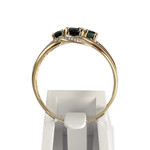 Bague d'occasion 2 ors 750 saphirs - vue 3