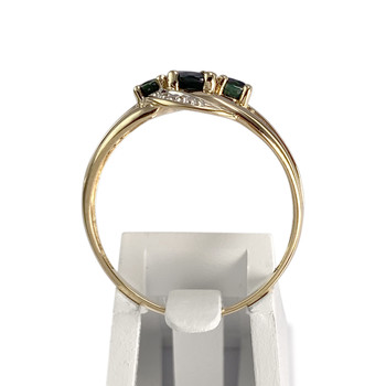 Bague d'occasion 2 ors 750 saphirs