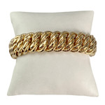 Bracelet d'occasion or 750 jaune maille américaine - vue 1