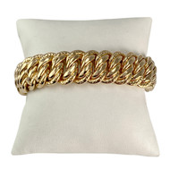 Bracelet d'occasion or 750 jaune maille américaine
