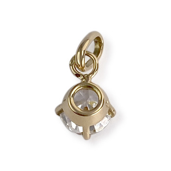 Pendentif d'occasion or 750 jaune zirconia