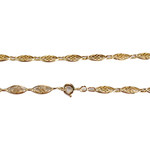 Collier d'occasion or 750 jaune filigrannes - vue 3