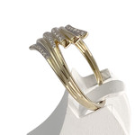 Bague d'occasion  or 2 tons 375 diamants - vue 2
