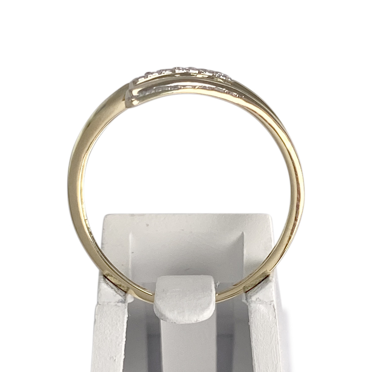 Bague d'occasion  or 2 tons 375 diamants - vue 3