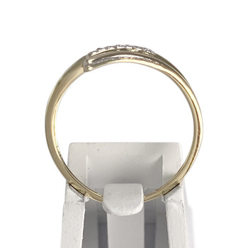 Bague d'occasion  or 2 tons 375 diamants