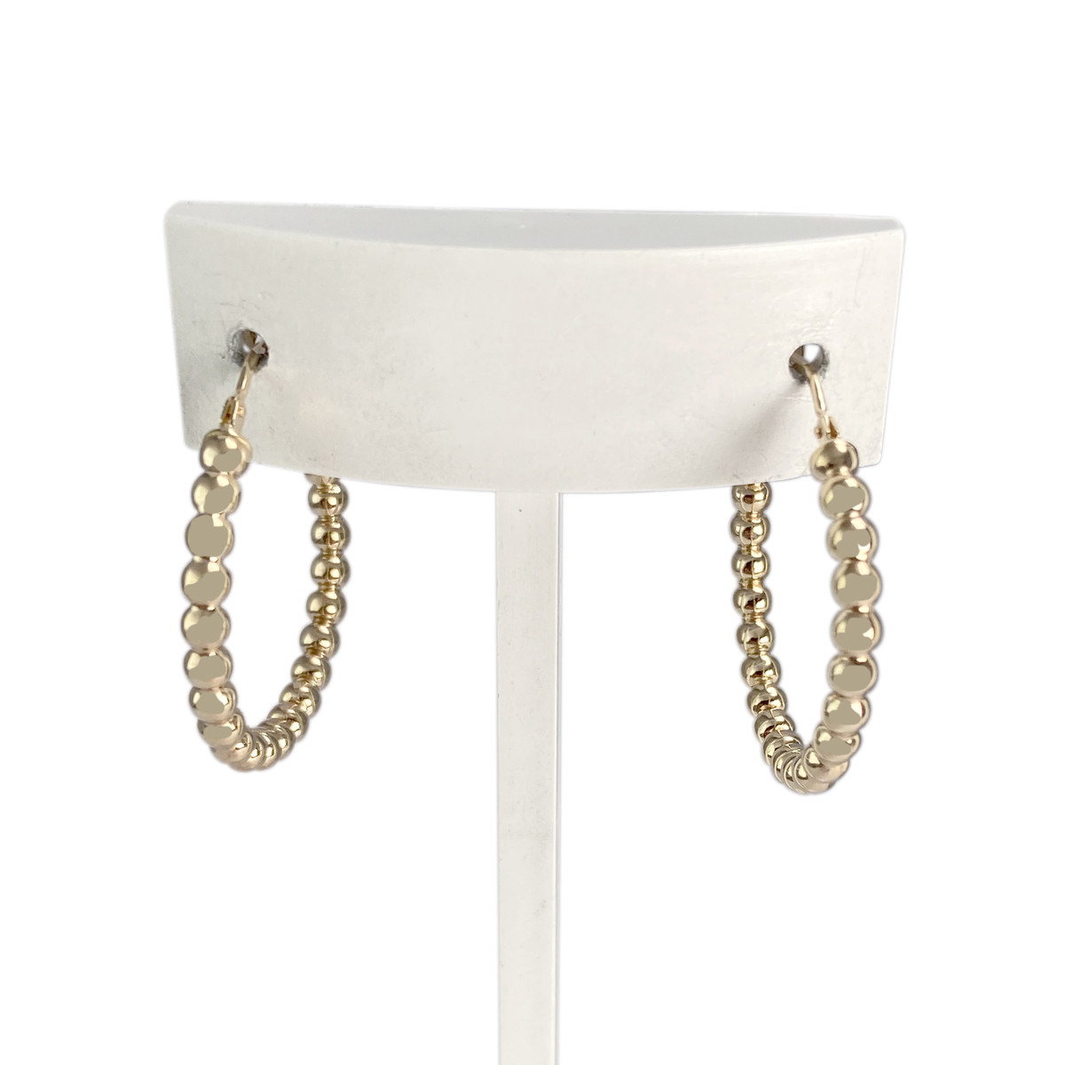 Créoles d'occasion or 375 jaune 27 mm