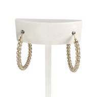 Créoles d'occasion or 375 jaune 27 mm