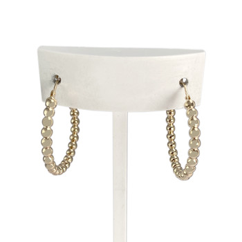 Créoles d'occasion or 375 jaune 27 mm