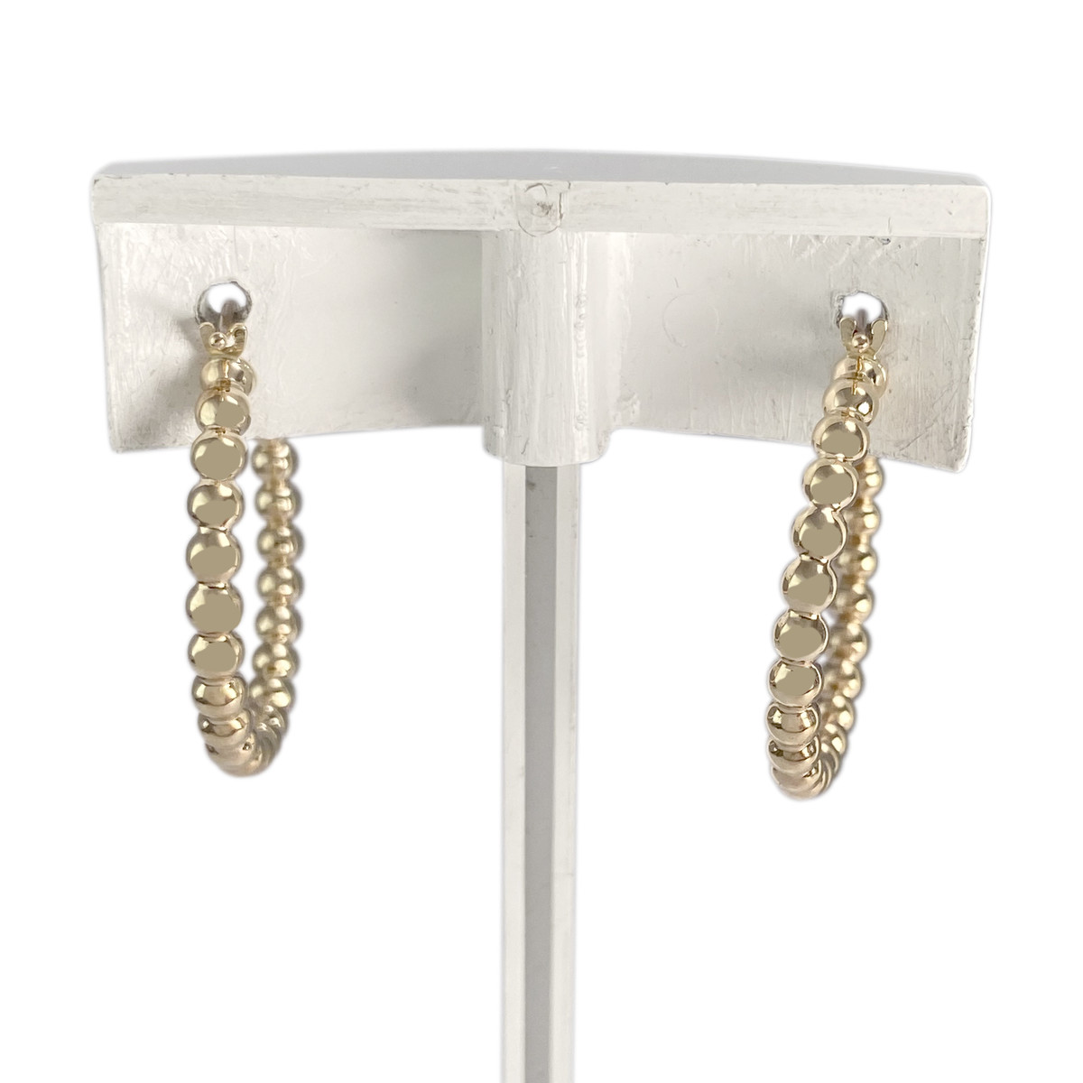 Créoles d'occasion or 375 jaune 27 mm - vue 3