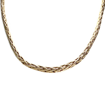 Collier d'occasion or 750 jaune maille palmier