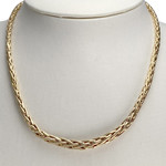 Collier d'occasion or 750 jaune maille palmier - vue 2