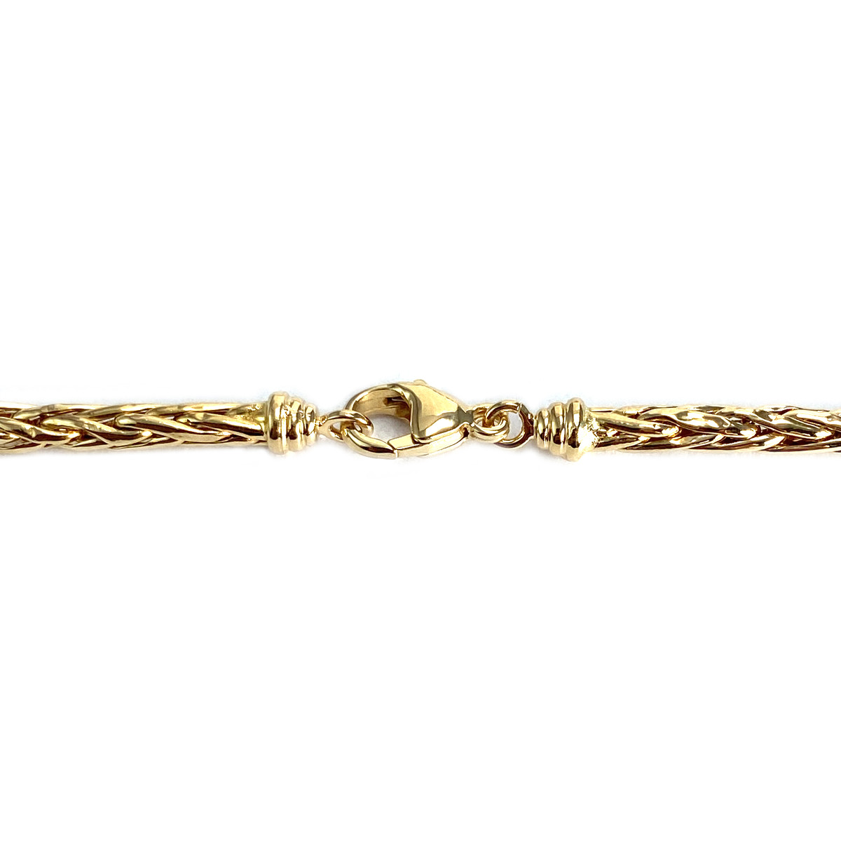 Collier d'occasion or 750 jaune maille palmier - vue 3