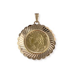 Pendentif d'occasion or 750 jaune - vue 2